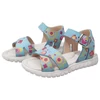 Kép 2/4 - Asso Kislány Színes Virágos Szandál - Világoskék 25-30