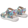 Kép 3/4 - Asso Kislány Színes Virágos Szandál - Világoskék 25-30