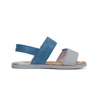 Kép 3/6 - D.D.Step Barefoot Bőr Nagyfiú Szandál - Kék / Világosszürke 32-37