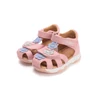 Kép 6/7 - D.D.Step Kislány Bőr Szandál - Baby Pink / Virágos 20-25