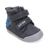 Kép 2/7 - D.D.Step Téli Fiú Bőrbakancs Dinoszaurusszal - Sötétkék 20-25 (20)