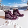 Kép 1/5 - Bordó Primigi GORE-TEX lány téli csizma meleg műszőrme gallérral és csillogó oldalsó sávval