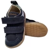 Kép 1/4 - Sötétkék Primigi kisfiú bőr cipő Natural Walking felirattal, dupla tépőzárral és hajlékony mézszínű talppal