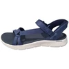 Kép 1/5 - Sötétkék textil pántos Skechers GoWalk Slip-ins szandál fehér talppal