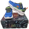 Kép 6/6 - Skechers Meteor-Lights 2.0 Kisfiú Világító Sportcipő - Kék / Zöld / Narancs (24-33)