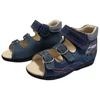 Kép 2/5 - Szamos Kisfiú Supinált Szandál - Busz hímzéssel - Sötétkék (21-30)