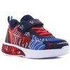 Kép 1/4 - Sötétkék-piros pókemberes Wink világítós fiú sneaker tépőzárral és LED-es talppal