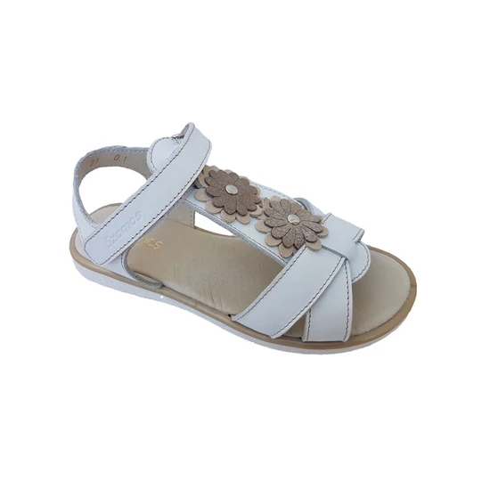 Fehér virágos Szamos lány szandál