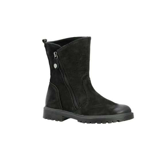 <strong>Primigi fekete velúr lány csizma, oldalt cipzárral és csatos pánttal</strong>