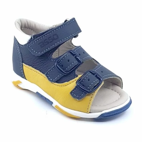  Asso csattos - tépőzáras fiú szandál - 19-es méret