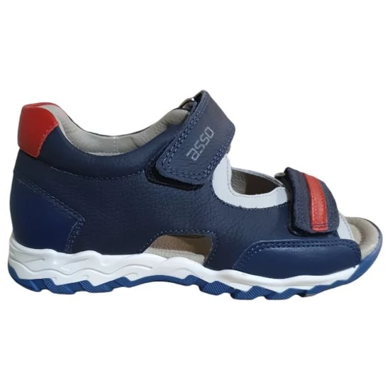 Asso tépőzáras kék fiú szandál 35-ös méret