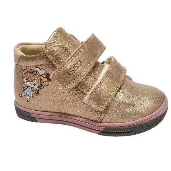Asso lány cipő kislány hímzéssel - 25-ös méret