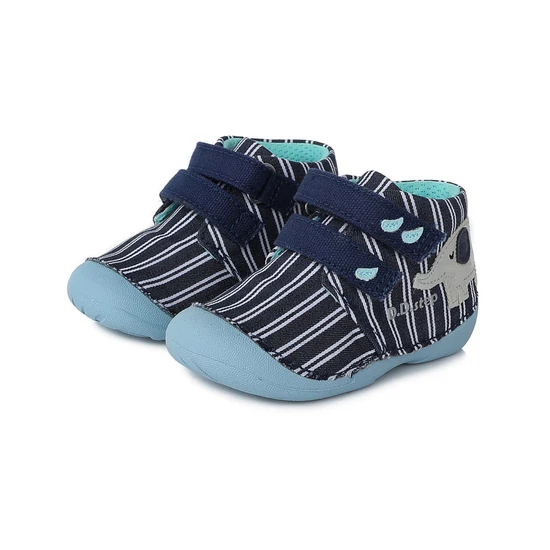 DD Step kék fiú elsőlépés vászoncipő 21-es méret