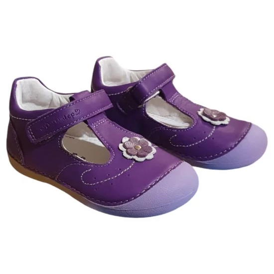 Lány lila balerina bőrcipő - D.D.Step - 24-es méret