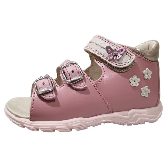 Rózsaszín Linea magyar kislány szandál csatokkal és tépőzárral
