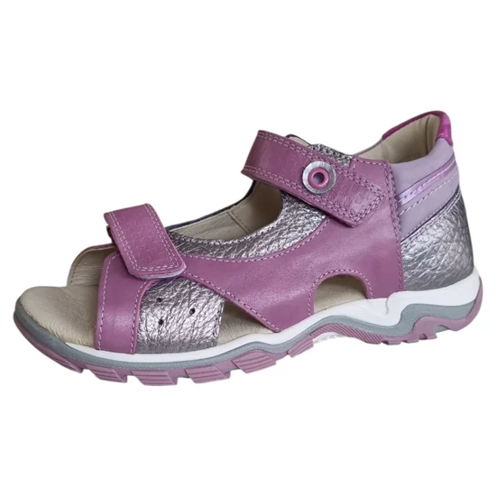 Linea lány szandál cipria–metál rózsaszín bőr felsőrésszel, 36–38 méretben