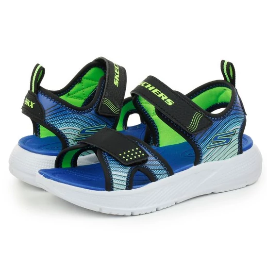 Skechers 407034L/BKLM fiú sportszandál (27-36)
