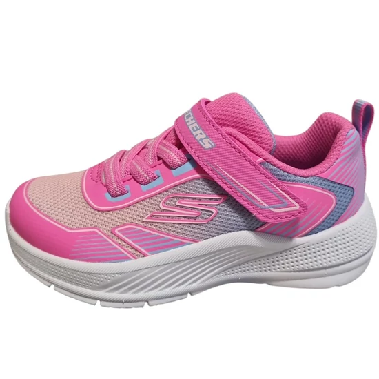 Hot pink kislány Skechers sportcipő, tépőzárral és rugalmas fűzővel