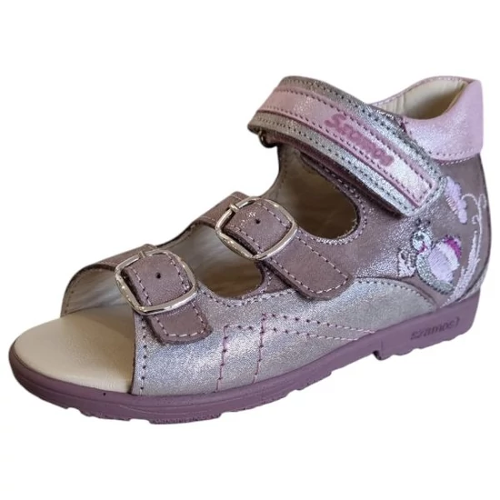 Szamos supinált lány ezüst-rózsaszín szandál 25-30 (26)